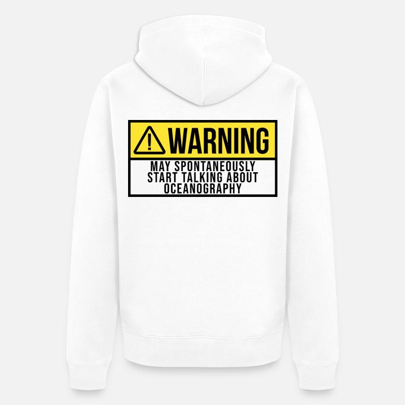 Océanographie - Veste à capuche bio Premium Unisexe - blanc