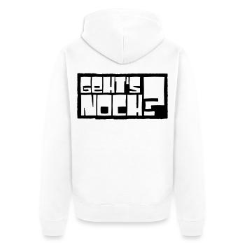 Is it still possible? - Unisex Premium Organic Zip Hoodie - white - Back - Thijin (182cm)