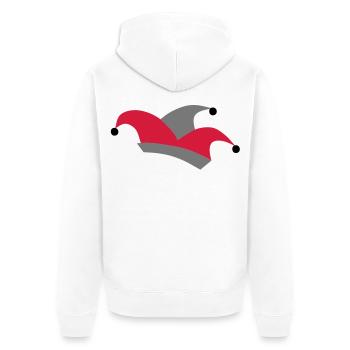 fou bouchon - Veste à capuche bio Premium Unisexe - blanc - Dos - Thijin (182cm)
