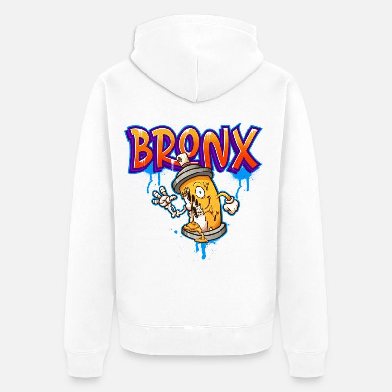 Graffitis du Bronx - Veste à capuche bio Premium Unisexe - blanc