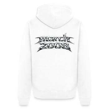 T-shirt homme 18 anniversaire mars 2008 - Veste à capuche bio Premium Unisexe - blanc - Dos - Thijin (182cm)