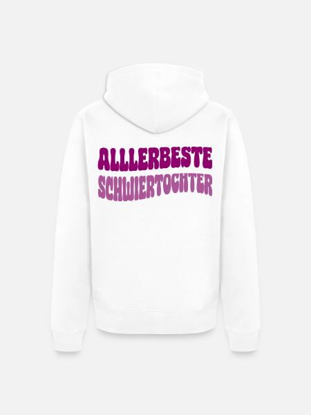Best daughter-in-law - Unisex Premium Organic Zip Hoodie - white