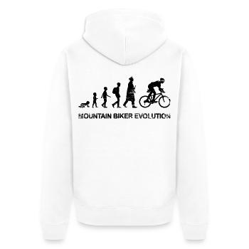 Développement d’un vététiste - Veste à capuche bio Premium Unisexe - blanc - Dos - Thijin (182cm)