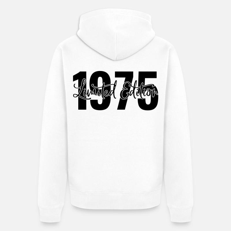 Edition limitée 1975 - Veste à capuche bio Premium Unisexe - blanc