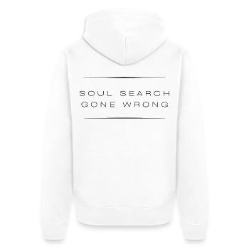Soul Search Failed — Citation sarcastique - Veste à capuche bio Premium Unisexe - blanc - Dos - Thijin (182cm)