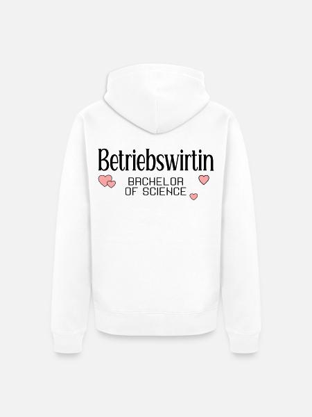 Studium Bachelor Betriebswirtin - Unisex Premium Bio Zip Hoodie - Weiß
