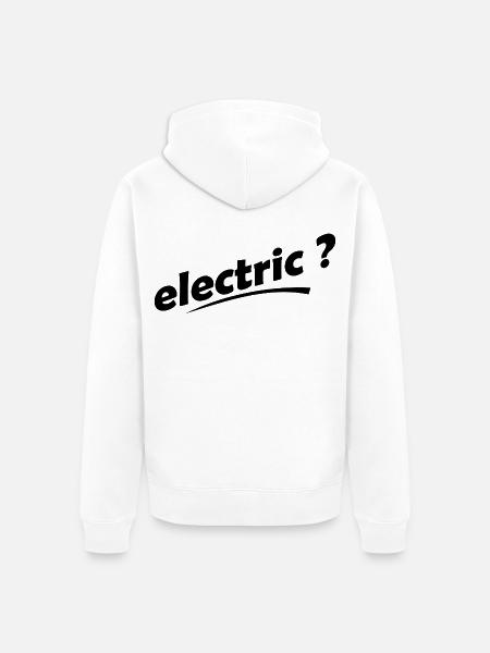 Elektrische Autos - Unisex Premium Bio Zip Hoodie - Weiß
