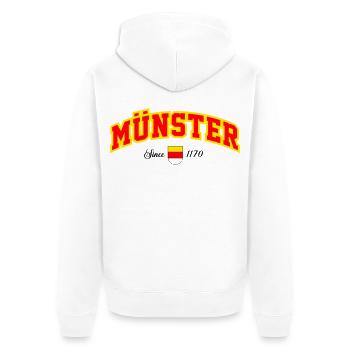 Münster City - Veste à capuche bio Premium Unisexe - blanc - Dos - Thijin (182cm)
