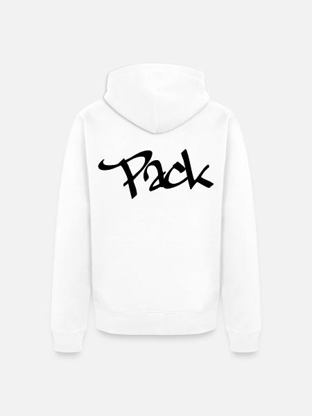 Pack - Unisex Premium Bio Zip Hoodie - Weiß