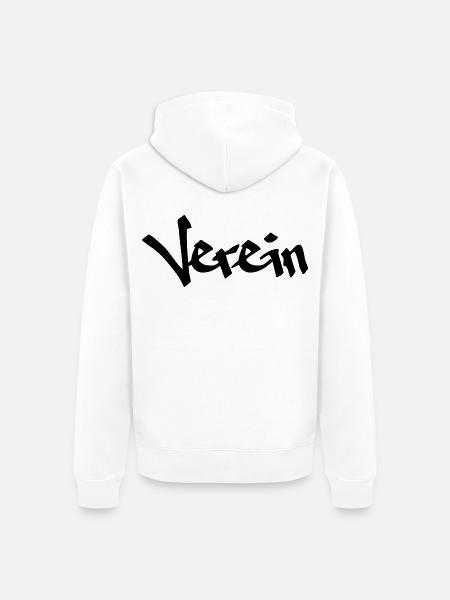 Verein - Unisex Premium Bio Zip Hoodie - Weiß