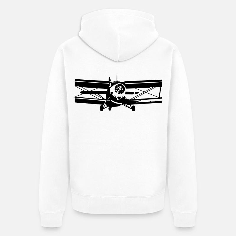 Antonov 2 - Veste à capuche bio Premium Unisexe - blanc