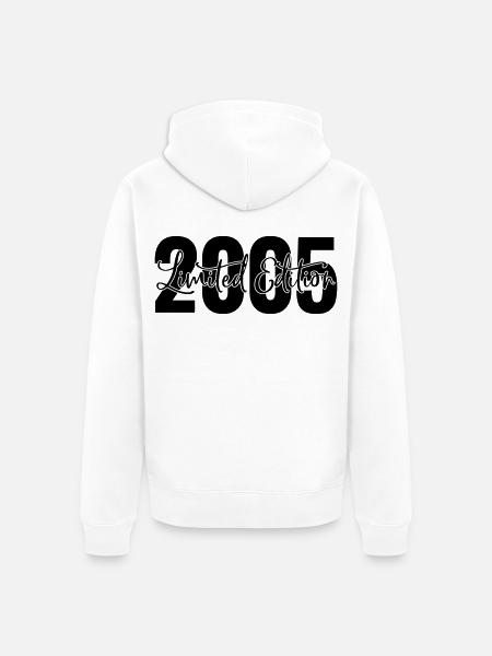 Limited edition 2005 - Unisex Premium Organic Zip Hoodie - white