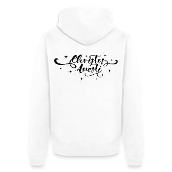 Pascha Christos Anesti Orthodoxes Ostern - Unisex Premium Bio Zip Hoodie - Weiß - Hinten - Thijin (182cm)