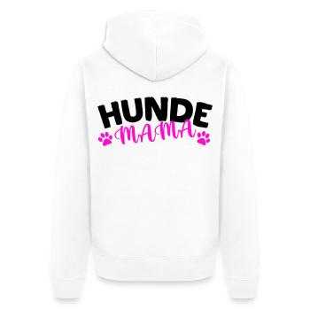 Hunde Mama - Unisex Premium Bio Zip Hoodie - Weiß - Hinten - Thijin (182cm)
