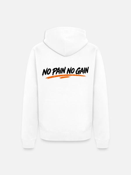 🏁Jens & Garage und Gym 🏁 - Unisex Premium Bio Zip Hoodie - Weiß