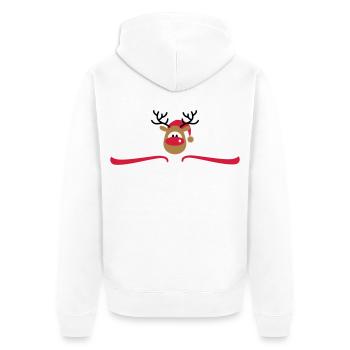 Jour de Noël - Veste à capuche bio Premium Unisexe - blanc - Dos - Thijin (182cm)