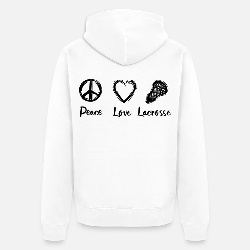 Routine de crosse - Veste à capuche bio Premium Unisexe - blanc