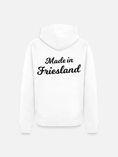 Die Friesen kommen - Unisex Premium Bio Zip Hoodie - Weiß