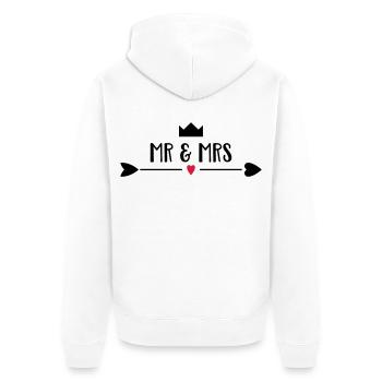 mariage - Veste à capuche bio Premium Unisexe - blanc - Dos - Thijin (182cm)
