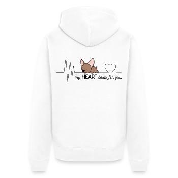 Chihuahua - Veste à capuche bio Premium Unisexe - blanc - Dos - Thijin (182cm)