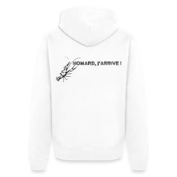 Homard, j'arrive ! - Veste à capuche bio Premium Unisexe - blanc - Dos - Thijin (182cm)