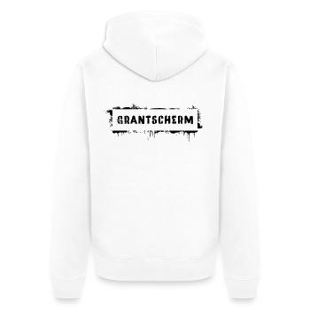 Grantscherm – Dicton culte du dialecte viennois - Veste à capuche bio Premium Unisexe - blanc - Dos - Thijin (182cm)