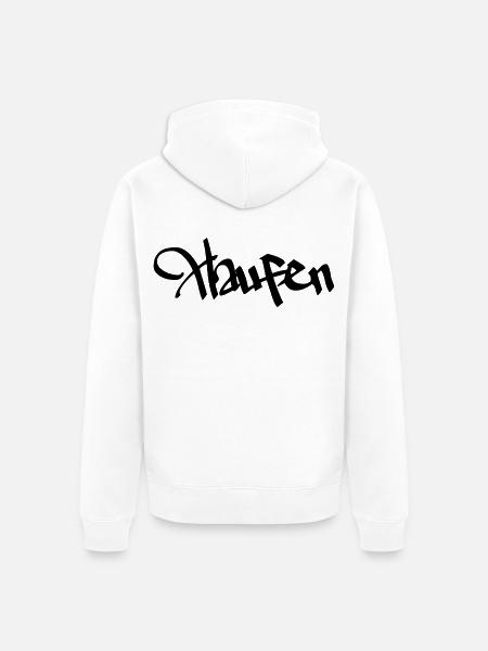 Haufen - Unisex Premium Bio Zip Hoodie - Weiß