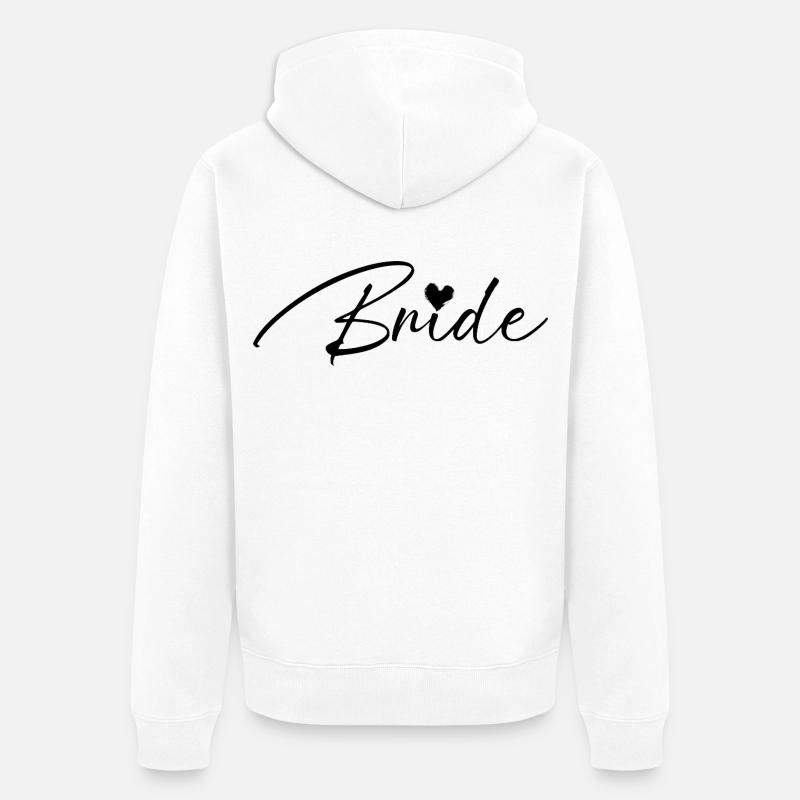 Mariée - Veste à capuche bio Premium Unisexe - blanc