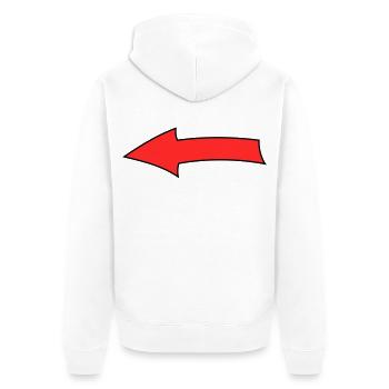 Arc à flèches - Veste à capuche bio Premium Unisexe - blanc - Dos - Thijin (182cm)
