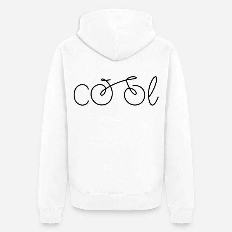 Bicyclette - Veste à capuche bio Premium Unisexe - blanc