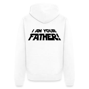 I'm Your Father - Veste à capuche bio Premium Unisexe - blanc - Dos - Thijin (182cm)
