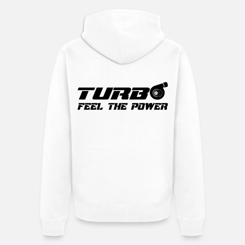 Turbo - Veste à capuche bio Premium Unisexe - blanc
