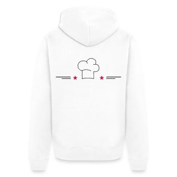 Design for cooking aprons - Unisex Premium Organic Zip Hoodie - white - Back - Thijin (182cm)