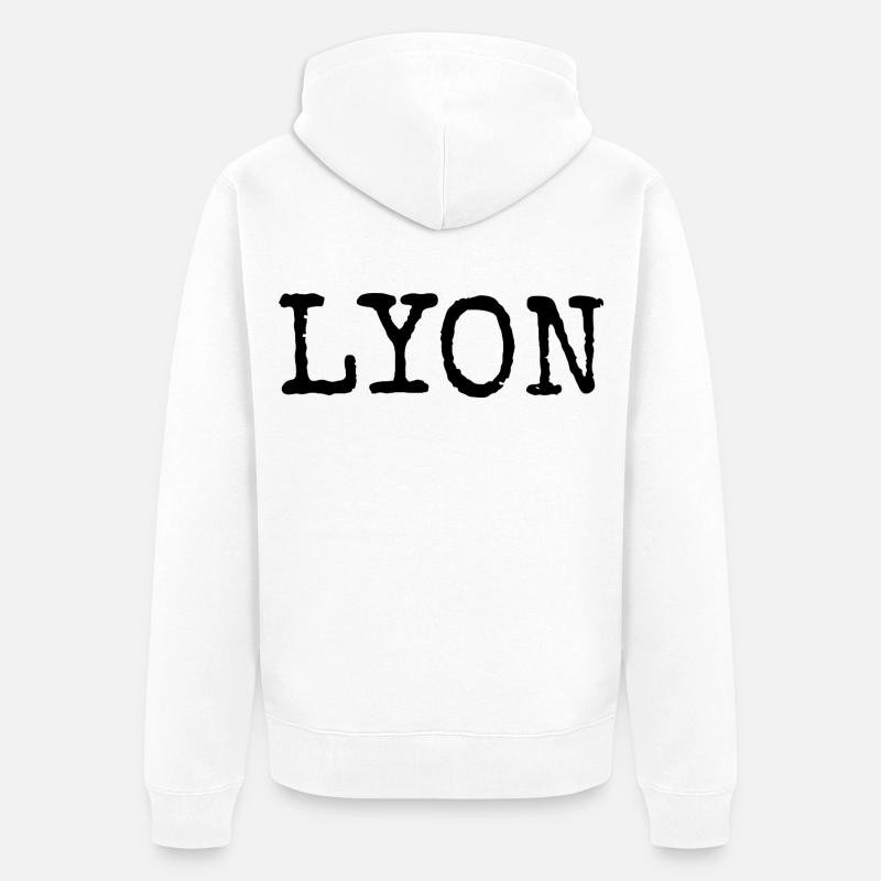 Lyon - Veste à capuche bio Premium Unisexe - blanc