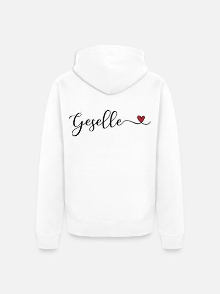 Geselle - Unisex Premium Bio Zip Hoodie - Weiß