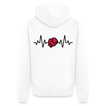 Boxe - Veste à capuche bio Premium Unisexe - blanc - Dos - Thijin (182cm)