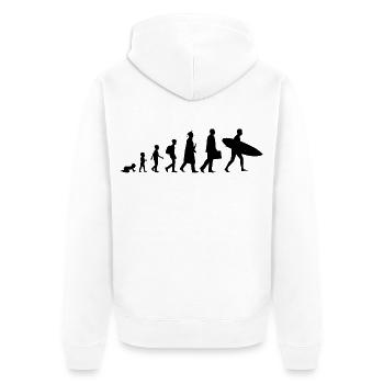 Développement d’un surfeur - Veste à capuche bio Premium Unisexe - blanc - Dos - Thijin (182cm)