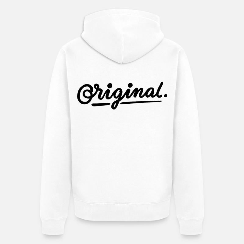 original - Veste à capuche bio Premium Unisexe - blanc