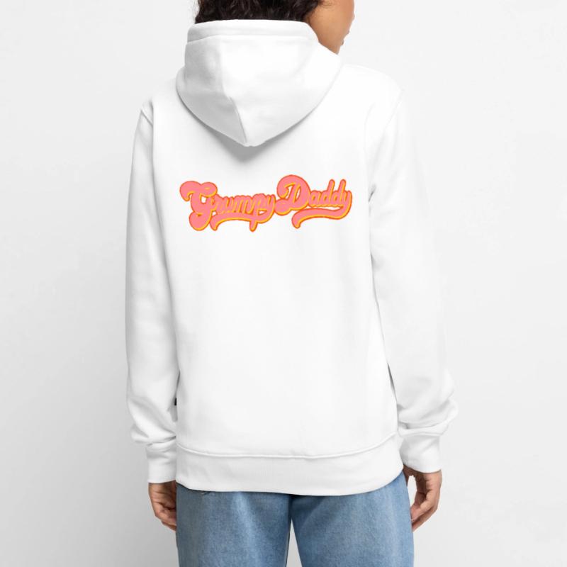 Script rétro de Grumpy Daddy - « Exploitation » en couleur Veste à capuche bio Premium Unisexe