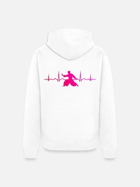 Selbstverteidigung Geschenk für der Aikido-Meister - Unisex Premium Bio Zip Hoodie - Weiß