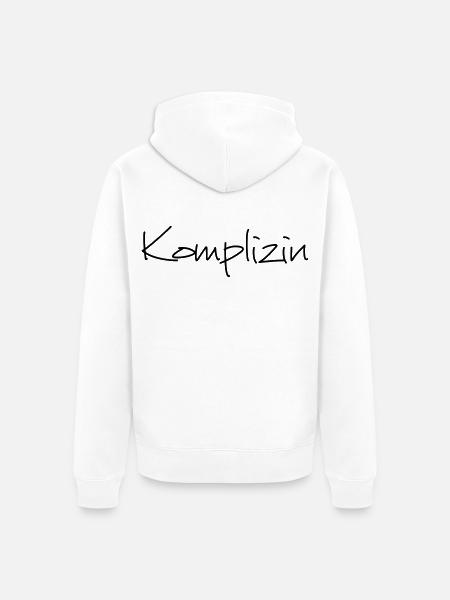 Komplizin Junggesellenabschied Freundin - Unisex Premium Bio Zip Hoodie - Weiß