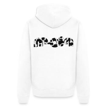 Bonjour - Veste à capuche bio Premium Unisexe - blanc - Dos - Thijin (182cm)