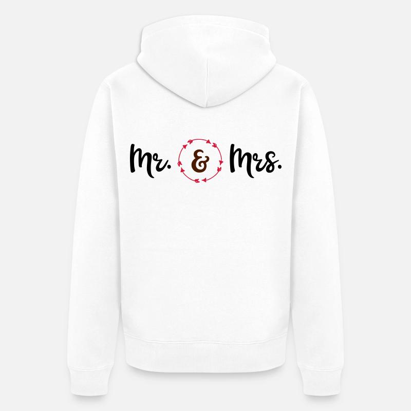 mariage - Veste à capuche bio Premium Unisexe - blanc