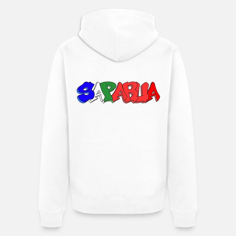 Saparua - Moluque 4 couleurs - Veste à capuche bio Premium Unisexe - blanc
