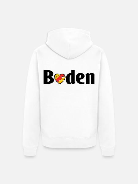 Unser Baden - Unisex Premium Bio Zip Hoodie - Weiß