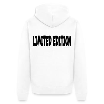 Edition limitée en fauteuil roulant, spéciale, unique # - Veste à capuche bio Premium Unisexe - blanc - Dos - Thijin (182cm)
