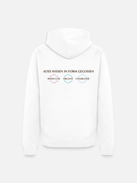altes-wissen - Unisex Premium Bio Zip Hoodie - Weiß