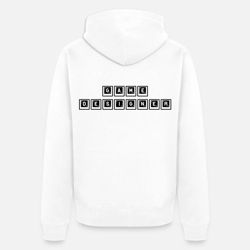 Conception de jeux - Veste à capuche bio Premium Unisexe - blanc