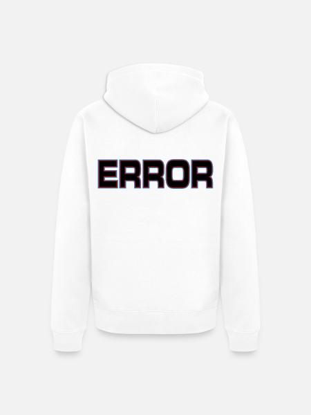 Fehler - Unisex Premium Bio Zip Hoodie - Weiß