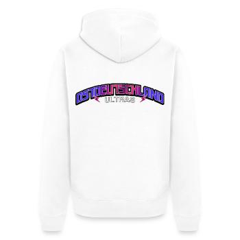 East Germany Ultras Ossis East East Germans - Unisex Premium Organic Zip Hoodie - white - Back - Thijin (182cm)